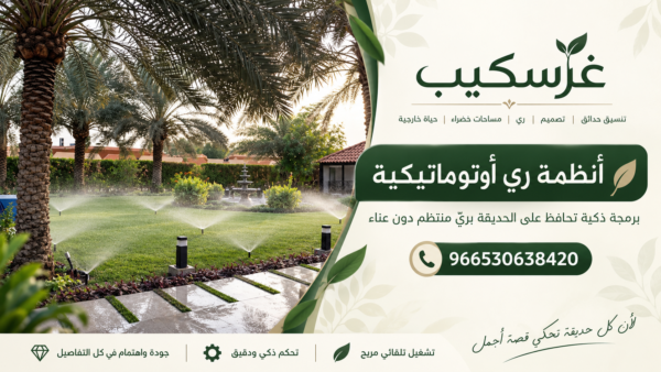 أنظمة ري أوتوماتيكية للحدائق