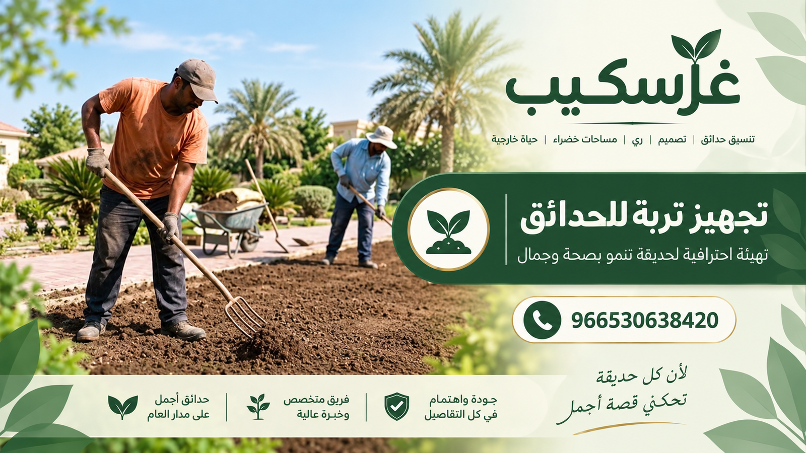 تجهيز تربة الحدائق - غرسكيب