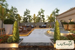 دمج العشب مع الأرضيات الخارجية في تنسيق الحدائق