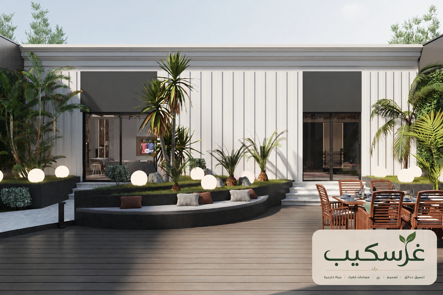 مشروع لاندسكيب وزراعة أحواض