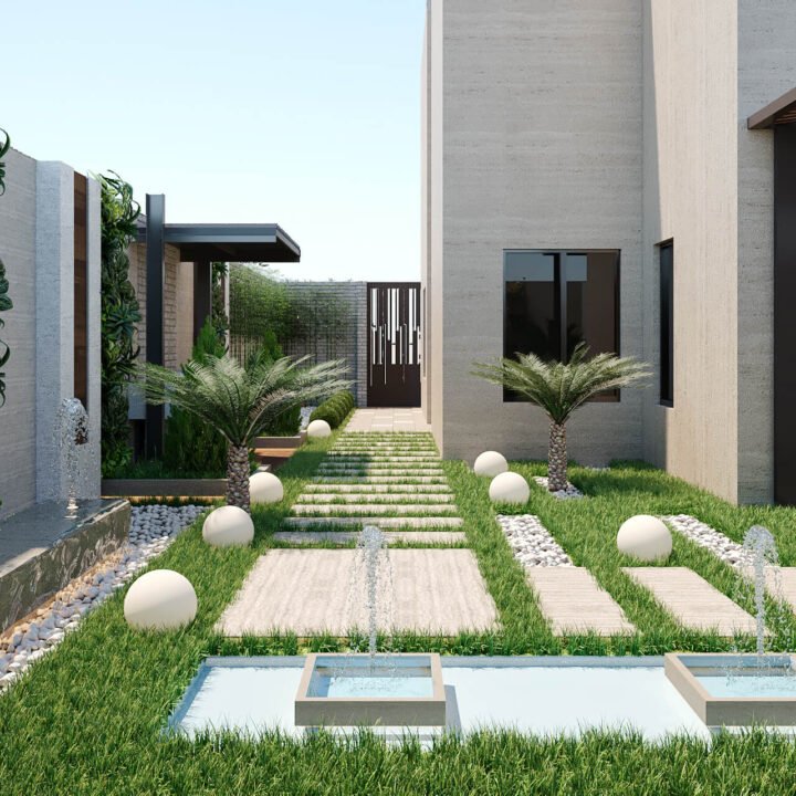 تنسيق حدائق فلل وزراعة نباتات