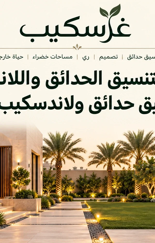 غرسكيب لتنسيق الحدائق واللاندسكيب | شركة تنسيق حدائق ولاندسكيب بالرياض